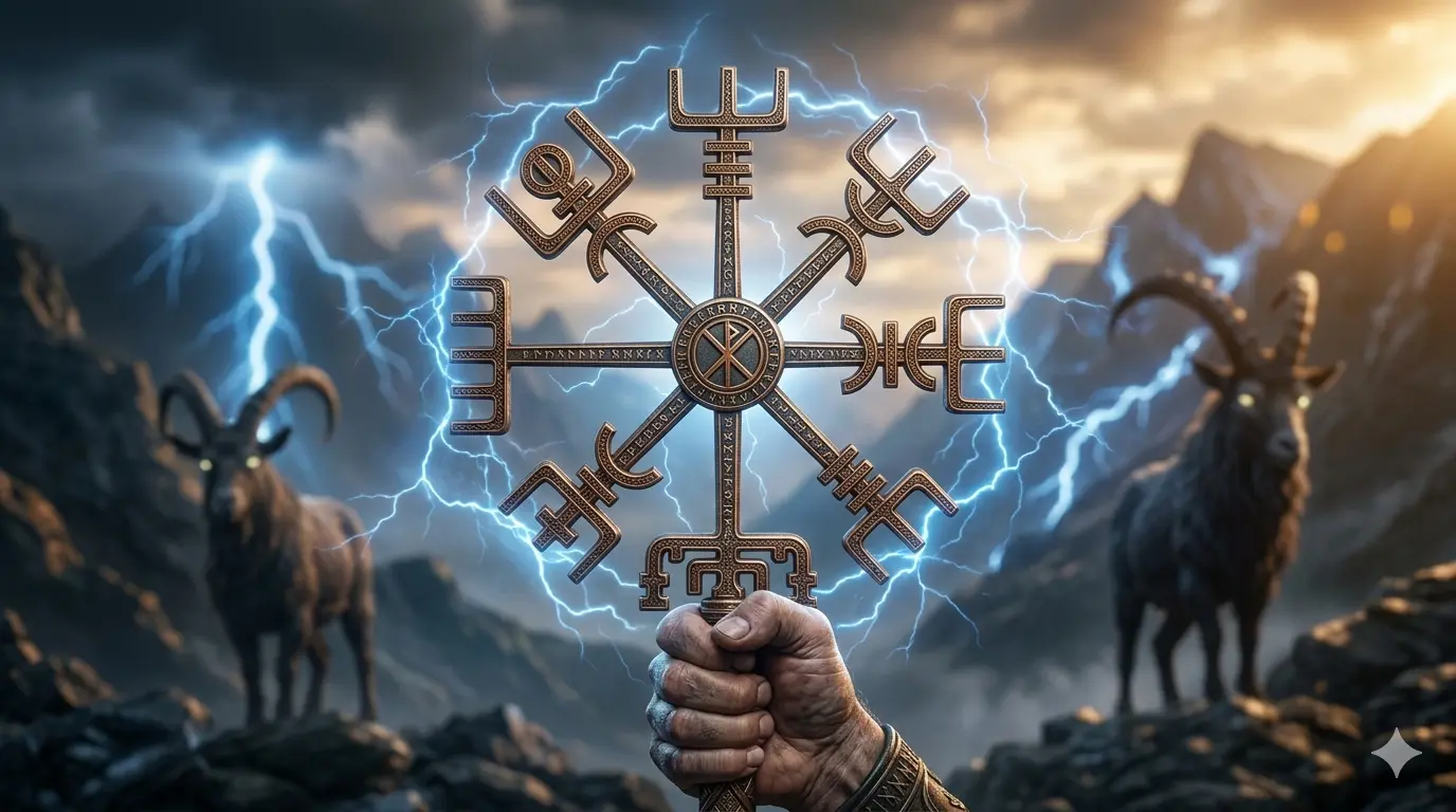 Vegvísir - Brújula vikinga