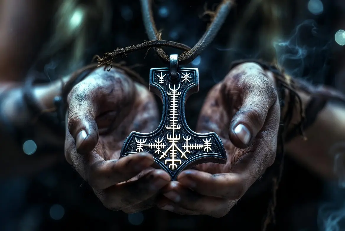 Colgante Vikingo Mjölnir y Simbolismo de Runas